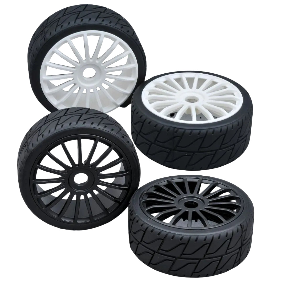MCD Tyre 180 mm Asphalt + Wheels  (One pair)