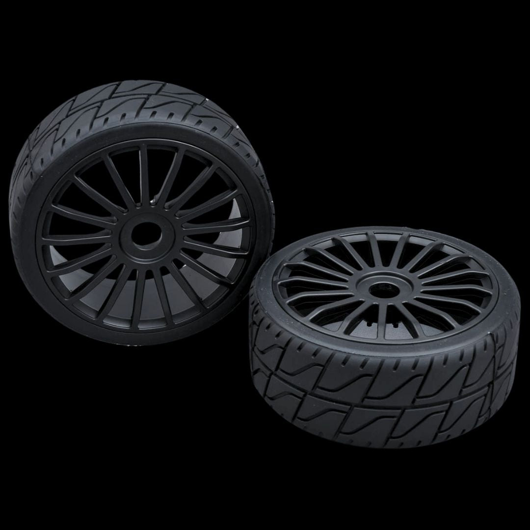 MCD Tyre 180 mm Asphalt + Wheels  (One pair)