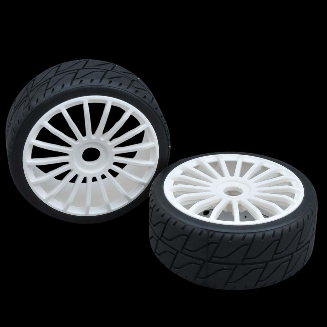 MCD Tyre 180 mm Asphalt + Wheels  (One pair)