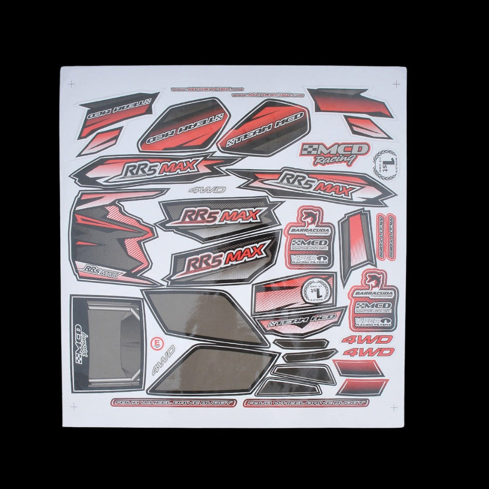 MCD RR5 CF Max Body Shell Decal Set - 503301P