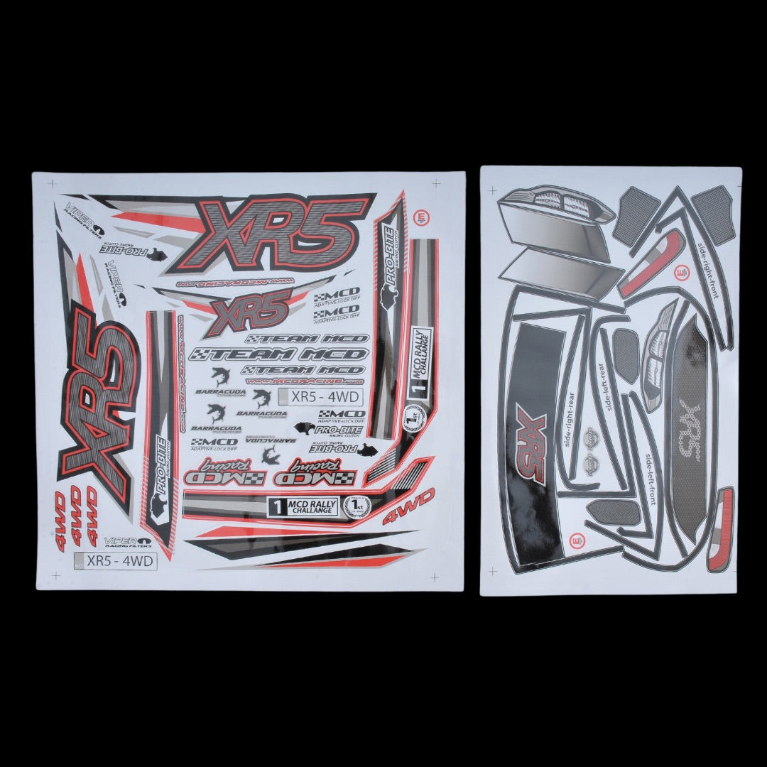 MCD XR5 Max Body Shell Decal Set - 503901P
