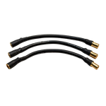 Kraken RC 8AWG cable extenders for VESLA.5 or VEKTA.5E, KRC412, flat view showing the three bullet-connector leads