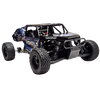 Black and blue off-road RC car with 'Vekta' branding on a white background
