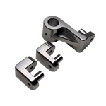 Metal mechanical components on a white background