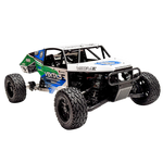 Model of a remote control off-road vehicle with visible branding on a white background