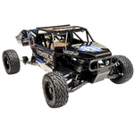 Black off-road RC car with 'Vekta5' branding on a white background