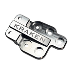 Metallic brace with 'KRAKEN' branding on a white background
