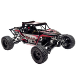 Model of a remote control off-road vehicle on a white background