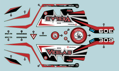 Kraken VESLA.5 Decal - Black/Red [KVS152]