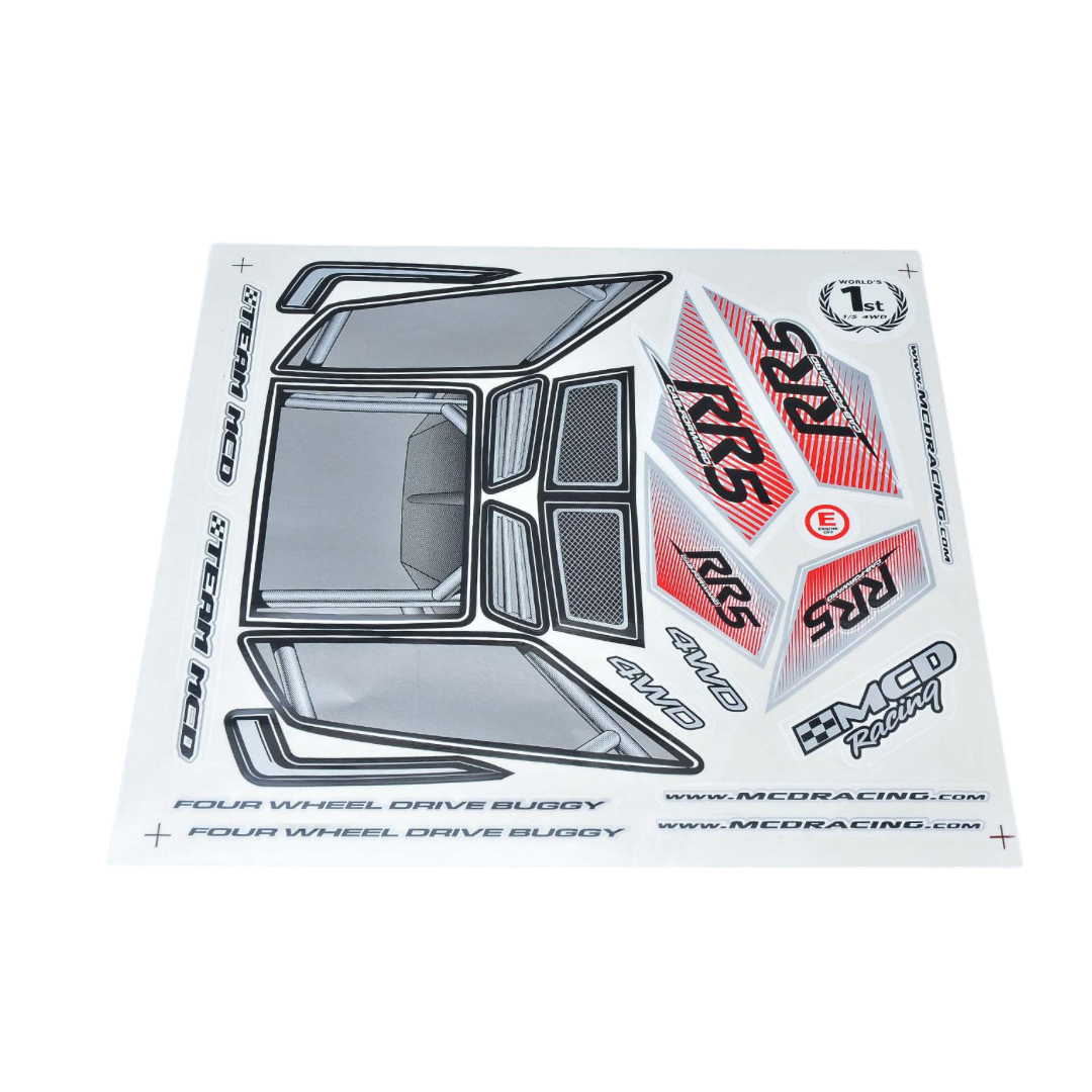 Model of a four-wheeled drive buggy with branding on a white background