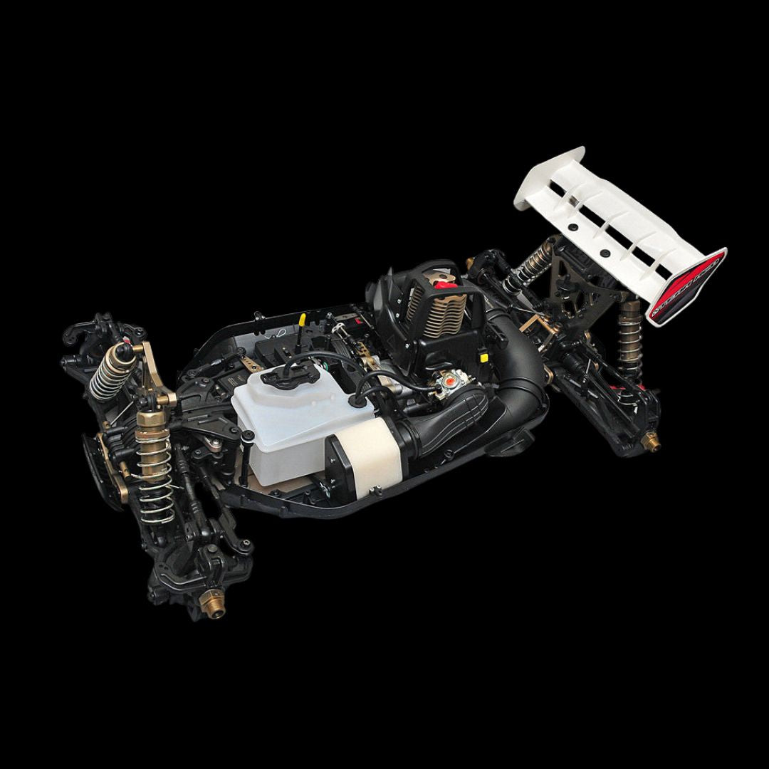 MCD RR5 Max Pro against a black background without the body shell on