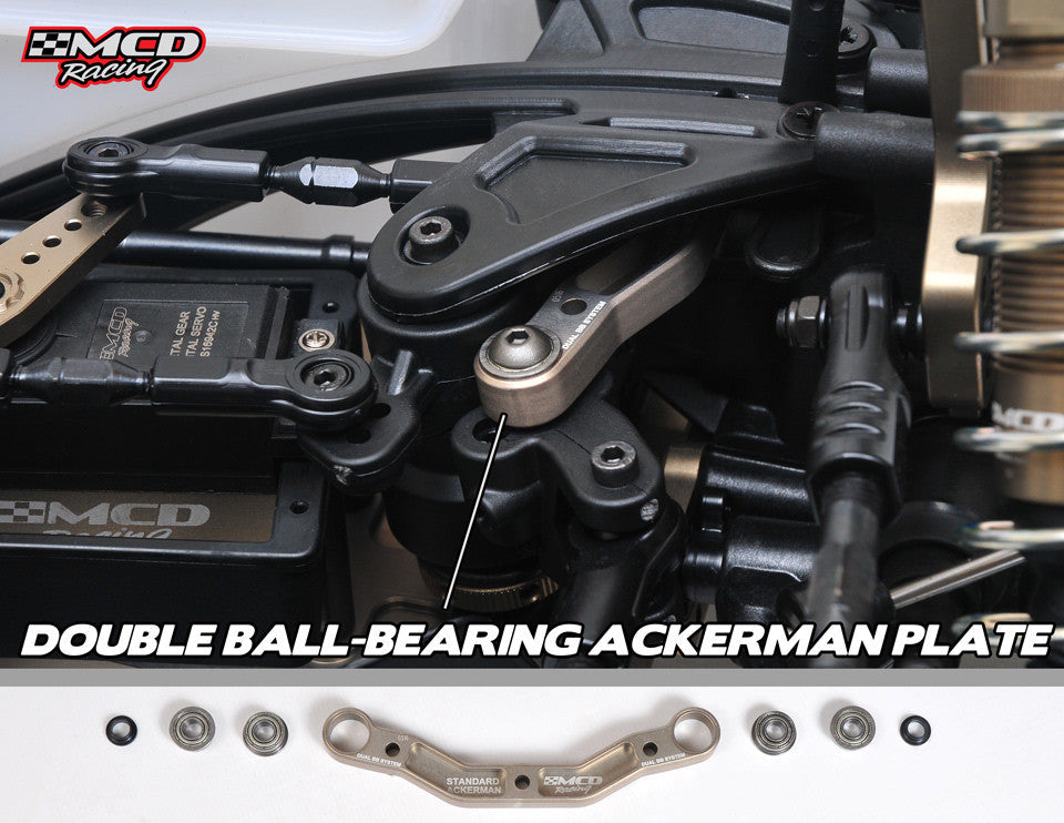 MCD RR5 steering Ackerman assembly with ball bearings