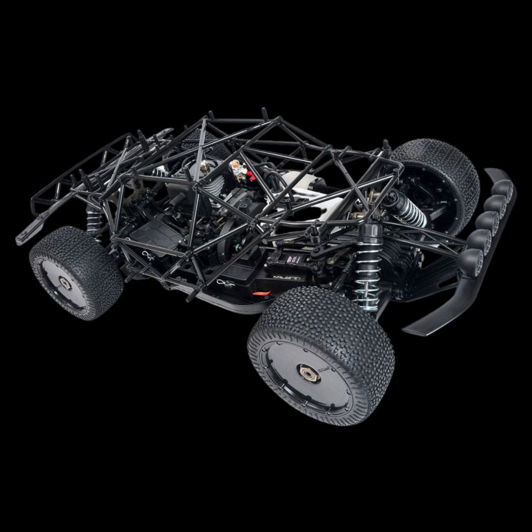 MCD W5 Competition 4WD Short Course truck showing the roll cage