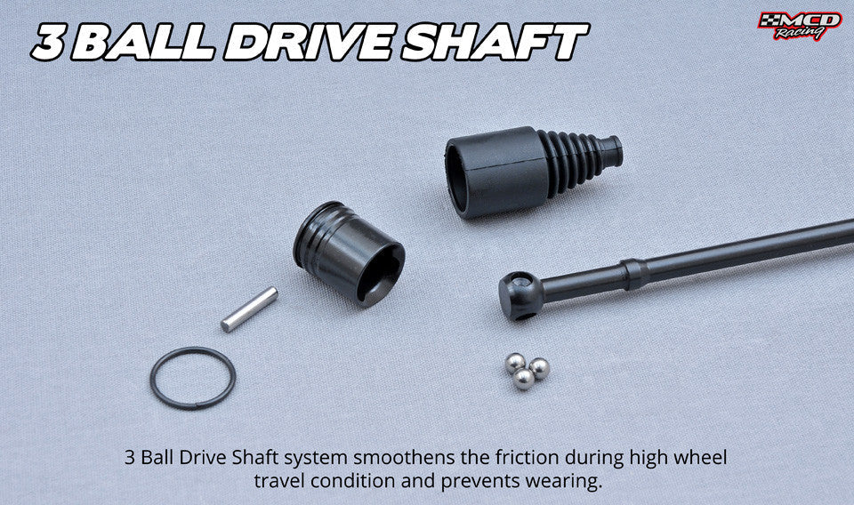 MCD W5 Max E heavy duty driveshafts