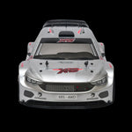 MCD XR5 FT-R with silver painted body shell front view