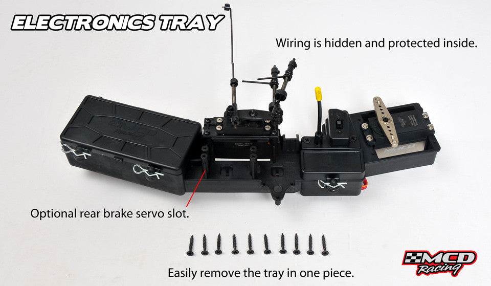 MCD W5 Radio tray with hidden wiring