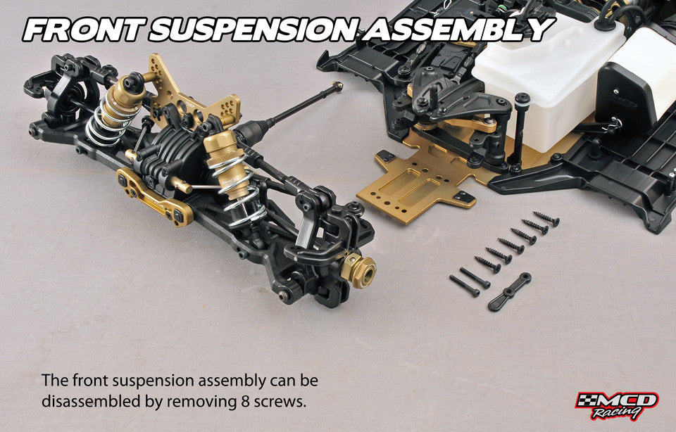 MCD XS5 Easy adjustable front suspension