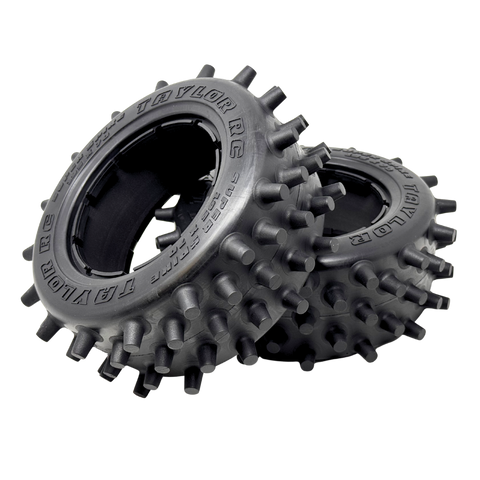 Taylor 195mm Super Spike Tires with Foam Inserts (2pcs)